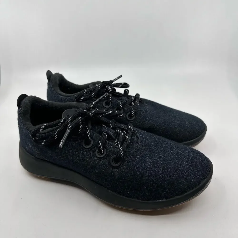 Allbirds Womens Merino Wool Runners US 7 Black Everyday Sneakers Running Shoes